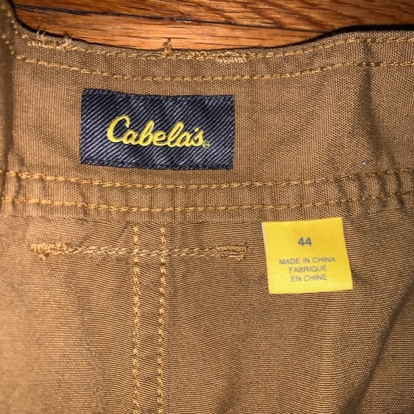 NWT Cabela’s men’s cargo hiking shorts size 44 rye beige 5 pocket big and tall - Picture 4 of 7